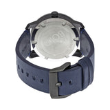 Movado Bold Navy Blue Dial Blue Leather Men's Quartz Watch #3600317 - Watches of America #3