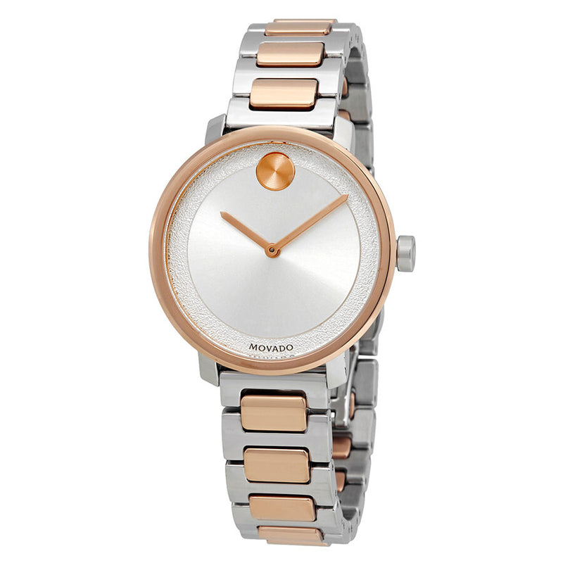 Movado Bold Silver Dial Two-tone Ladies Watch #3600504 - Watches of America