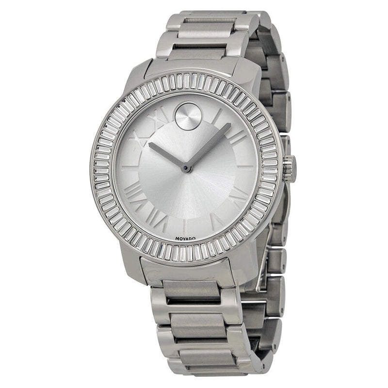 Movado Bold Silver Dial Stainless Steel Ladies Watch #3600249 - Watches of America