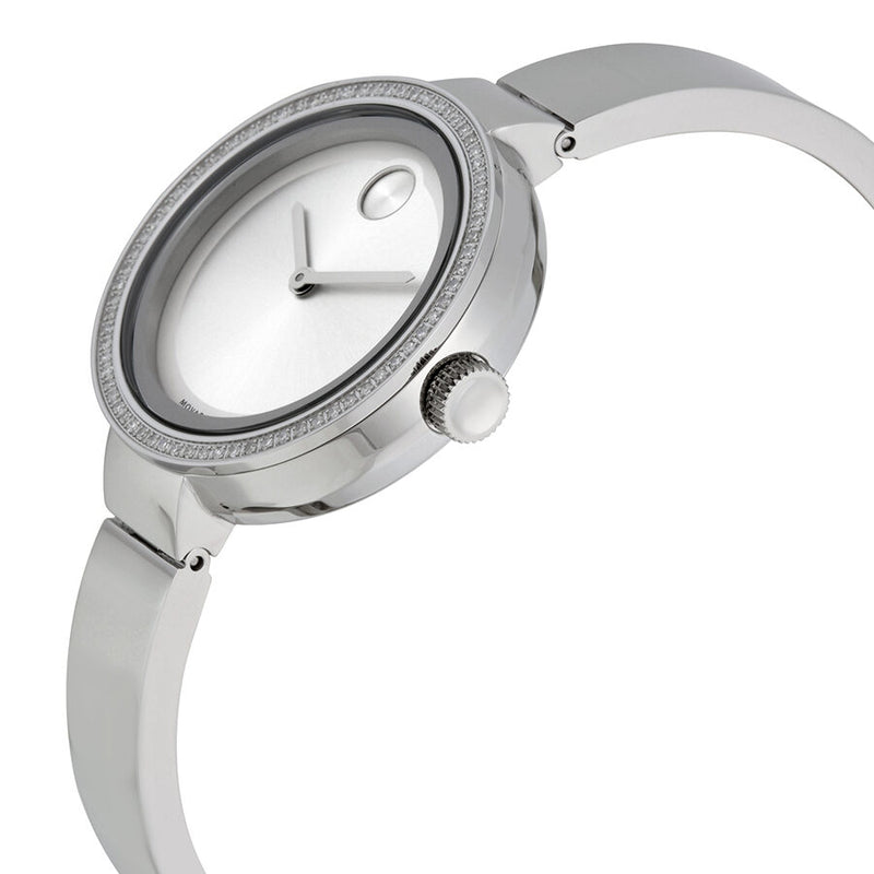 Movado Bold Silver Dial Stainless Steel Ladies Watch #3600281 - Watches of America #2