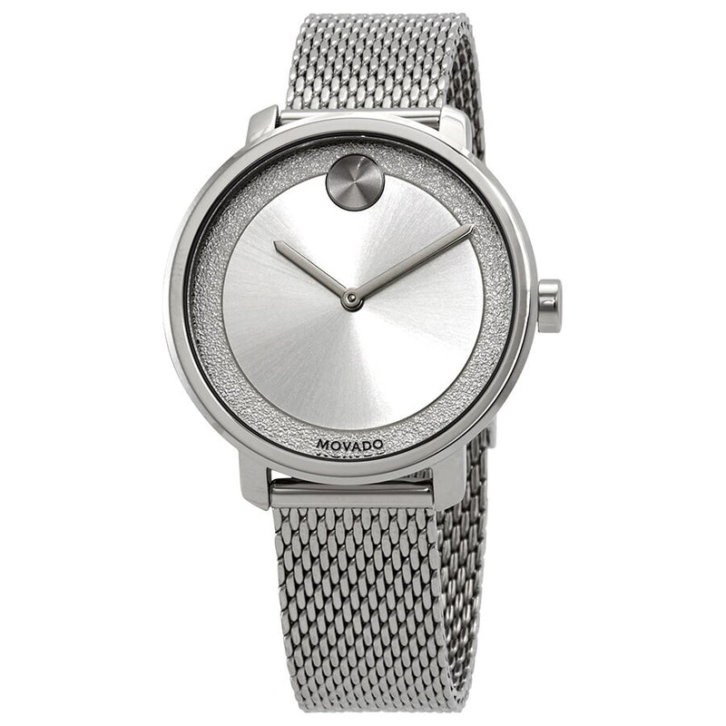 Movado Bold Silver Metallic Dial Ladies Watch #3600579 - Watches of America