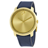 Movado Bold Yellow Gold Sunray Dial Men's Watch #3600469 - Watches of America