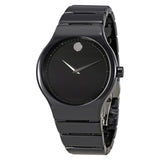 Movado Cerami Black Dial Men's Ceramic Watch #0607047 - Watches of America