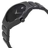 Movado Cerami Black Dial Men's Ceramic Watch #0607047 - Watches of America #2