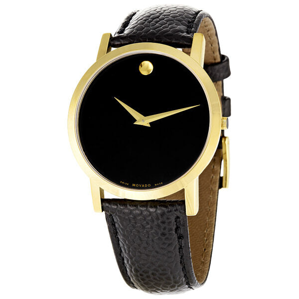 Movado Classic Museum Black Dial Men's Watch #0606180 - Watches of America