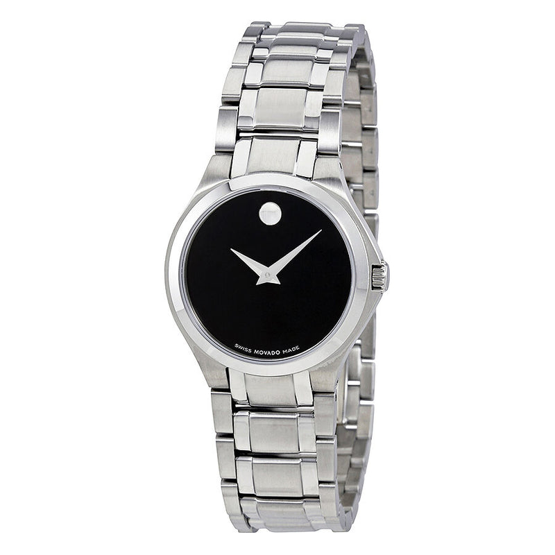 Movado Collection Black Dial Ladies Watch #0606784 - Watches of America