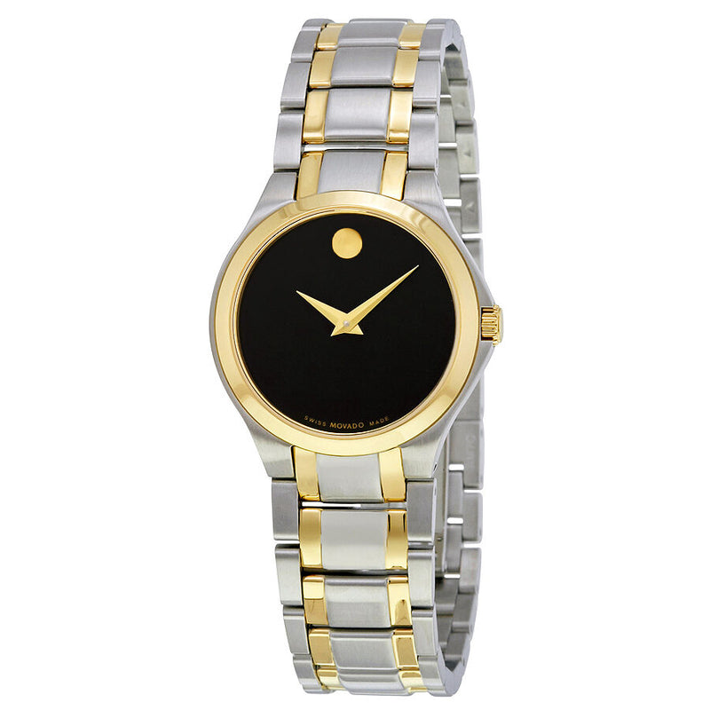 Movado Collection Black Dial Ladies Watch #0606897 - Watches of America