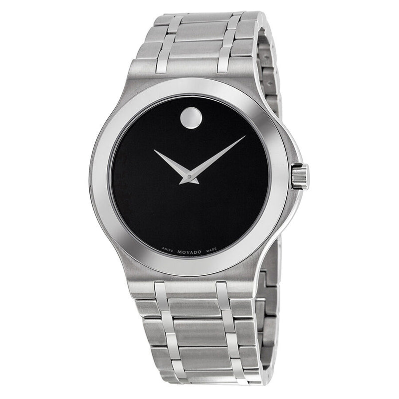 Stainless steel movado watches mens cheap