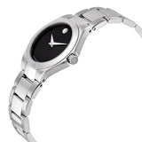 Movado Defio Black Dial Stainless Steel Ladies Watch #0606334 - Watches of America #2