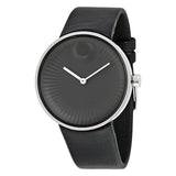 Movado Edge Black Aluminum Dial Men's Watch #3680002 - Watches of America