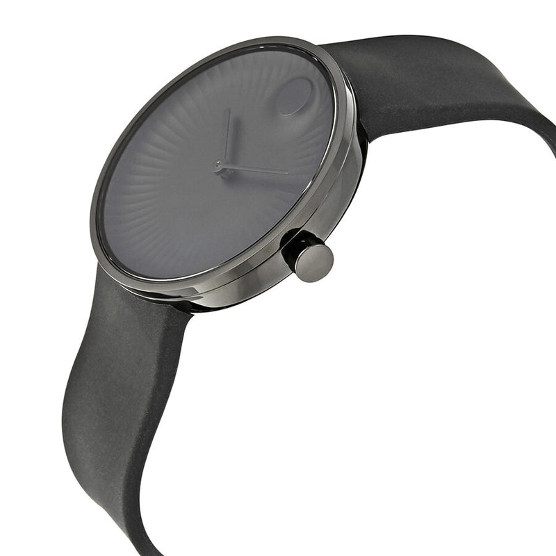 Movado Edge Black Dial Black Silicone Men's Watch #3680005 - Watches of America #2