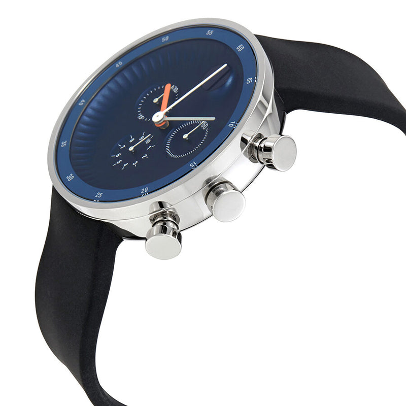 Movado Edge Chronograph Blue Aluminum Dial Men's Watch #3680019 - Watches of America #2