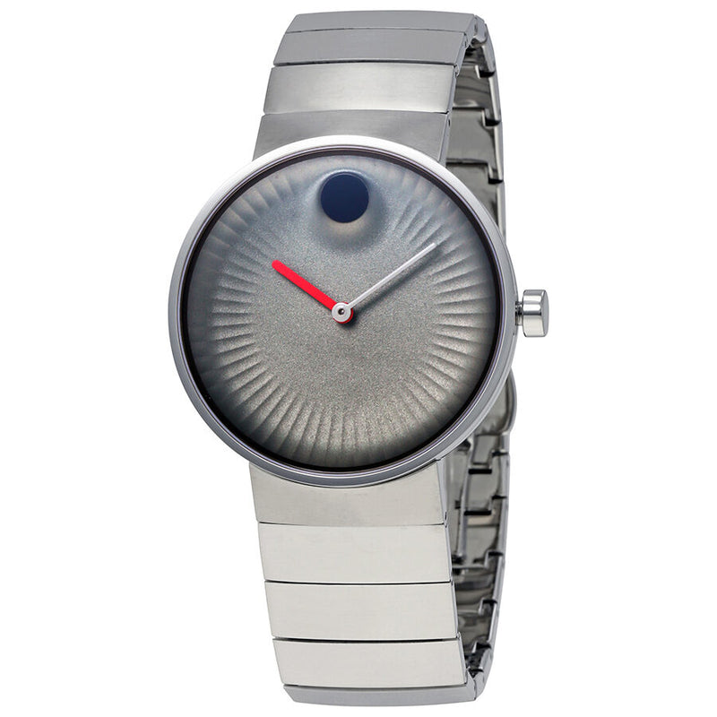 Movado Edge Grey Dial Stainless Steel Men's Watch #3680008 - Watches of America