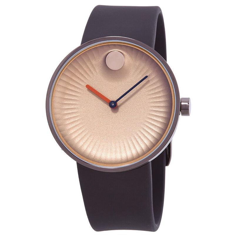 Movado Edge Copper-Toned Dial Brown Ion-plated Stainless Steel Case Men's Watch #3680043 - Watches of America