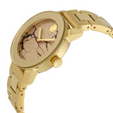 Movado Gold Metallic Museum Dial Yellow Gold Ion-Plated Stainless Steel Unisex Watch #3600346 - Watches of America #2