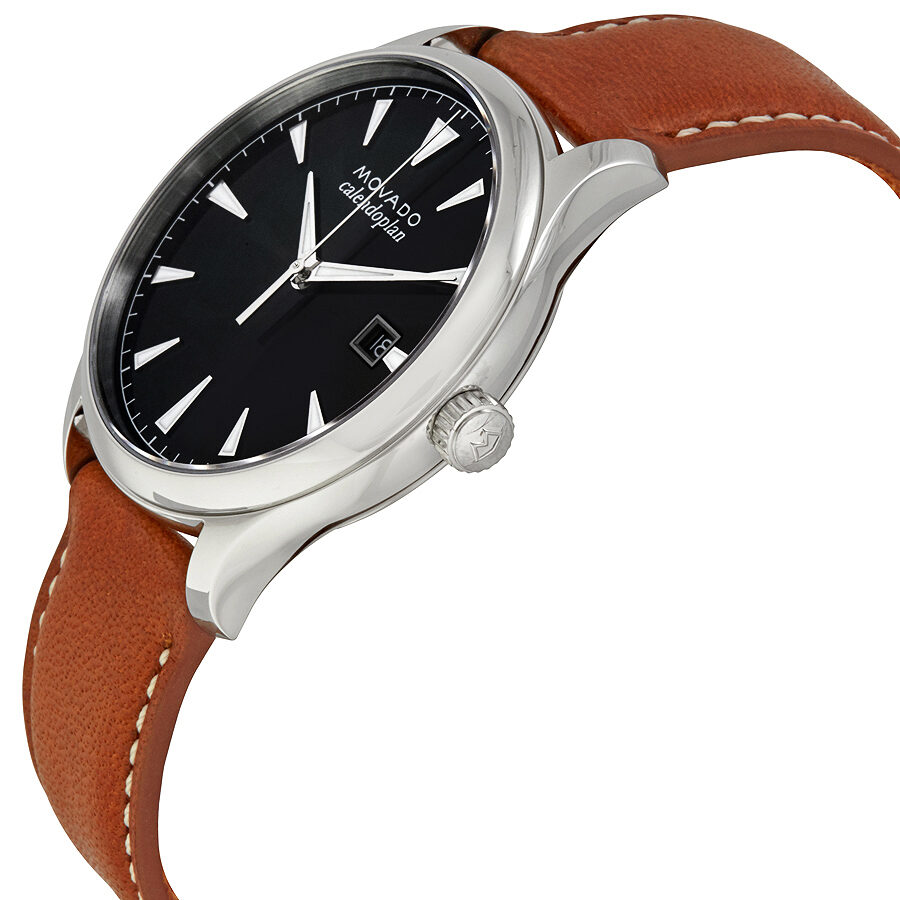 Movado Heritage Black Dial Men s Leather Watch 3650001 Watches of America