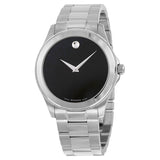 Movado Junior Sport Black Dial Stainless Steel Men's Watch #0605746 - Watches of America