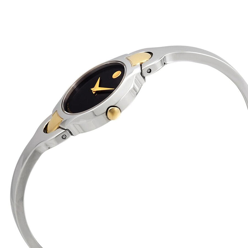 Movado Kara Quartz Black Dial Ladies Watch #0606948 - Watches of America #2