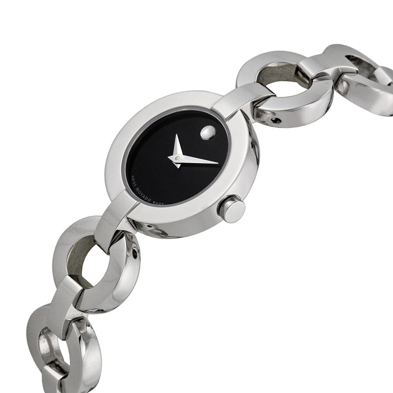 Movado Ladies Bela Moda Stainless Steel Bracelet Watch #0606260 - Watches of America #2