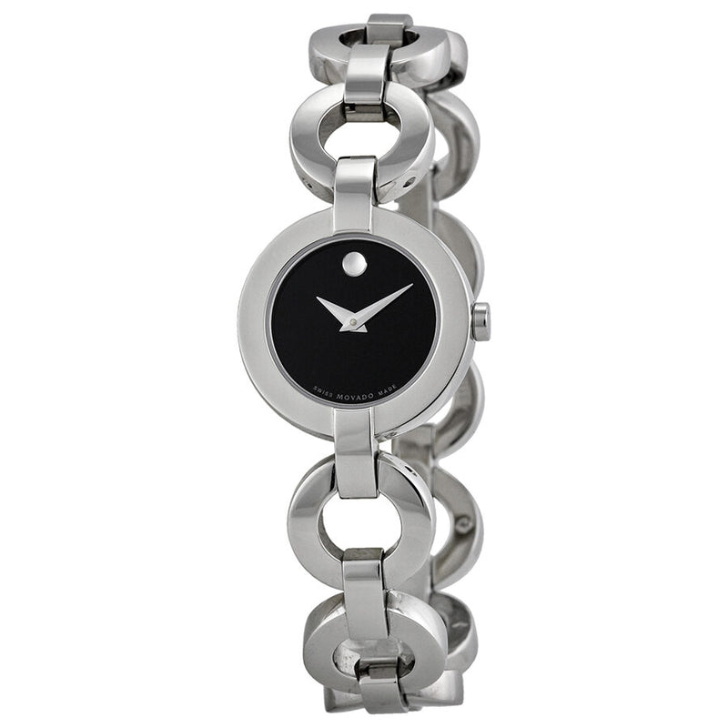 Movado Ladies Bela Moda Stainless Steel Bracelet Watch #0606260 - Watches of America