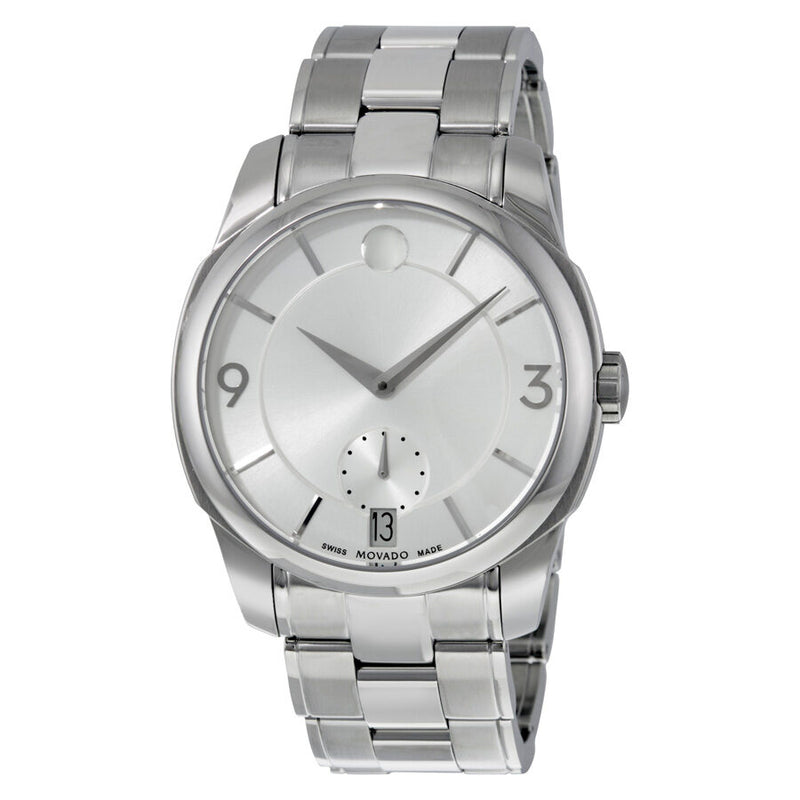 Movado LX Silver Dial Stainless Steel Men's Watch #0606627 - Watches of America