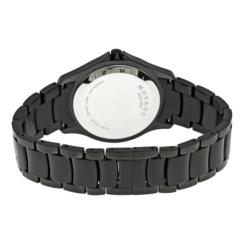 Movado Masino Black Dial PVD Stainless Steel Men's Watch #0607035 - Watches of America #3