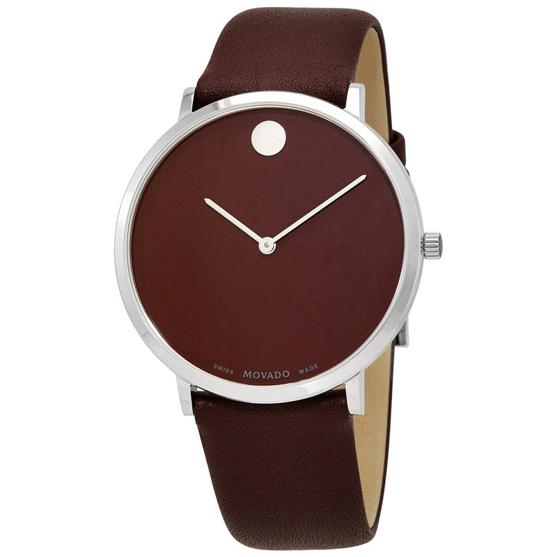 Movado Modern 47 Quartz Brown Dial Watch #0607256 - Watches of America