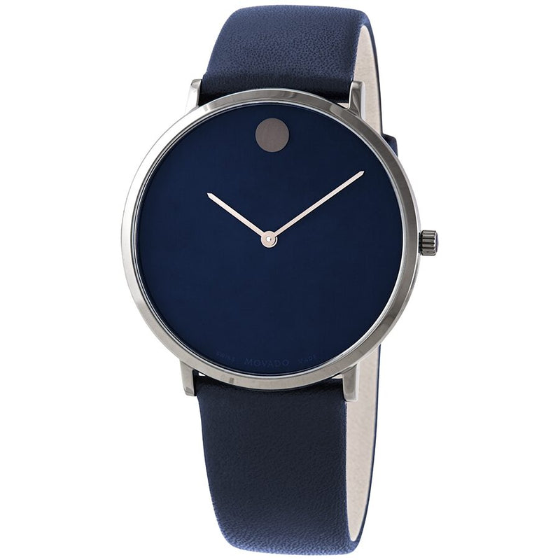 Movado Modern 47 Quartz Navy Blue Dial Men's Watch #0607392 - Watches of America