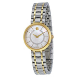 Movado Mother of Pearl Diamond-set Dial Two-tone Ladies Watch #0606921 - Watches of America