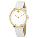 Movado Museum 70th Anniversary White Dial Ladies Watch #0607138 - Watches of America