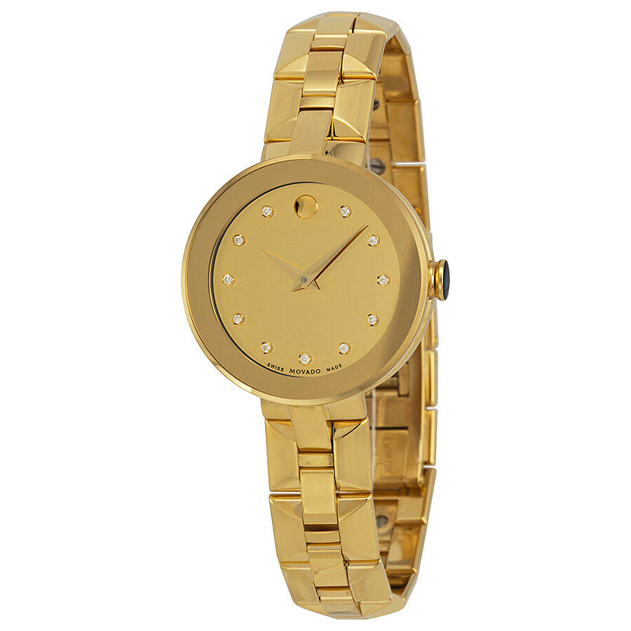 Movado sapphire gold best sale