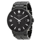 Movado SE Pilot Black Dial Black PVD Men's Watch #0606809 - Watches of America