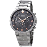 Movado SE Pilot Retrograde Bi-level Grey Dial Men's Watch #0607130 - Watches of America