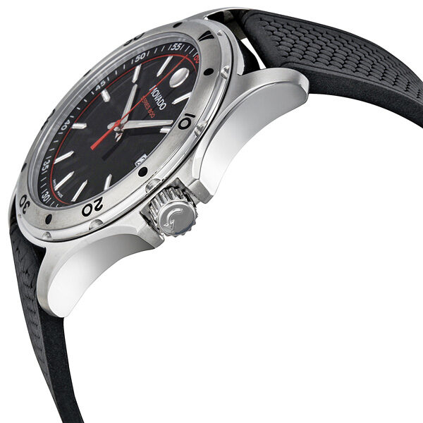 Movado Series 800 Black/Orange Dial Men's Watch #2600099 - Watches of America #2