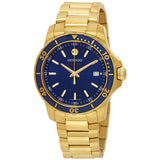 Movado Series 800 Blue Dial Yellow Gold PVD Men's Watch #2600144 - Watches of America