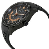 Movado Series 800 Gray Dial Black Leather Strap Men's Watch #2600118 - Watches of America #2