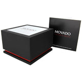 Movado Series 800 Gray Dial Black Leather Strap Men's Watch #2600118 - Watches of America #4