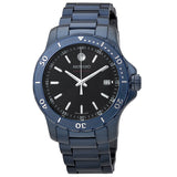 Movado Series 800 Black Dial Blue Ion-plated Men's Watch #2600139 - Watches of America