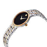 Movado Serio Quartz Black Dial Two-tone Ladies Watch #0607289 - Watches of America #2