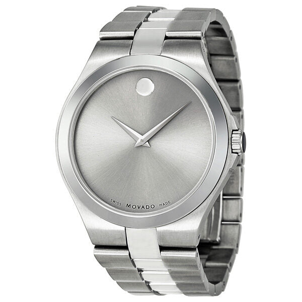 Movado Silver Dial Stainless Steel Men's Watch #0606556 - Watches of America