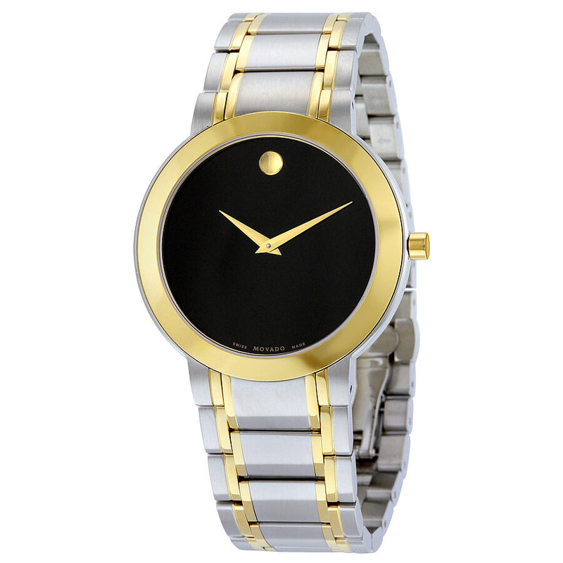 Movado Stiri Black Dial Two-tone Men's Watch 606950#0606950 - Watches of America