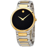 Movado Temo Quartz Black Dial Men's Watch #0607293 - Watches of America