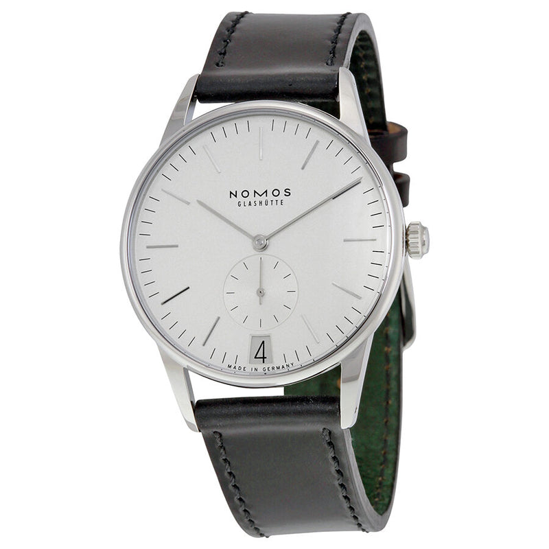 Nomos Orion 38 Datum Weib White Dial Stainless Steel Men's Watch #381 - Watches of America