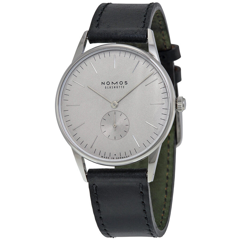 Nomos Orion 38 Grau Gray Dial Stainless Steel Men's Watch #383 - Watches of America