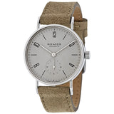 Nomos Tangente 33 Grau Silver-plated Grey Dial Ladies Watch #125 - Watches of America