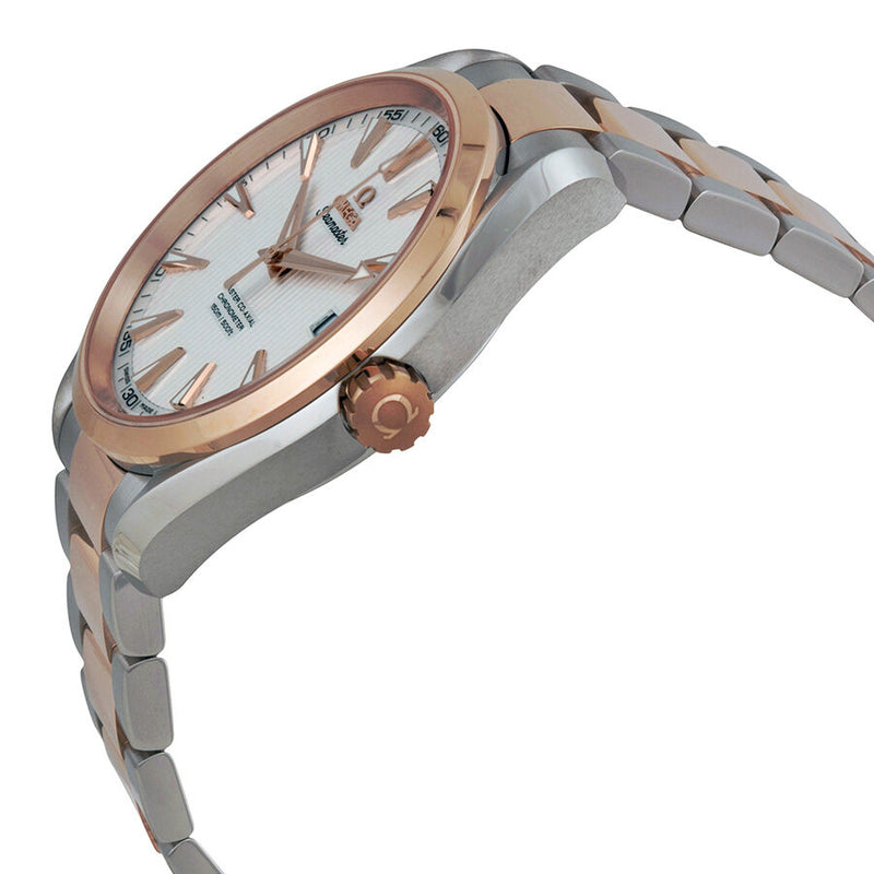 Omega Aqua Terra  Automatic  Silver Dial Steel and 18kt Rose Gold Men's Watch #23120422102001 - Watches of America #2