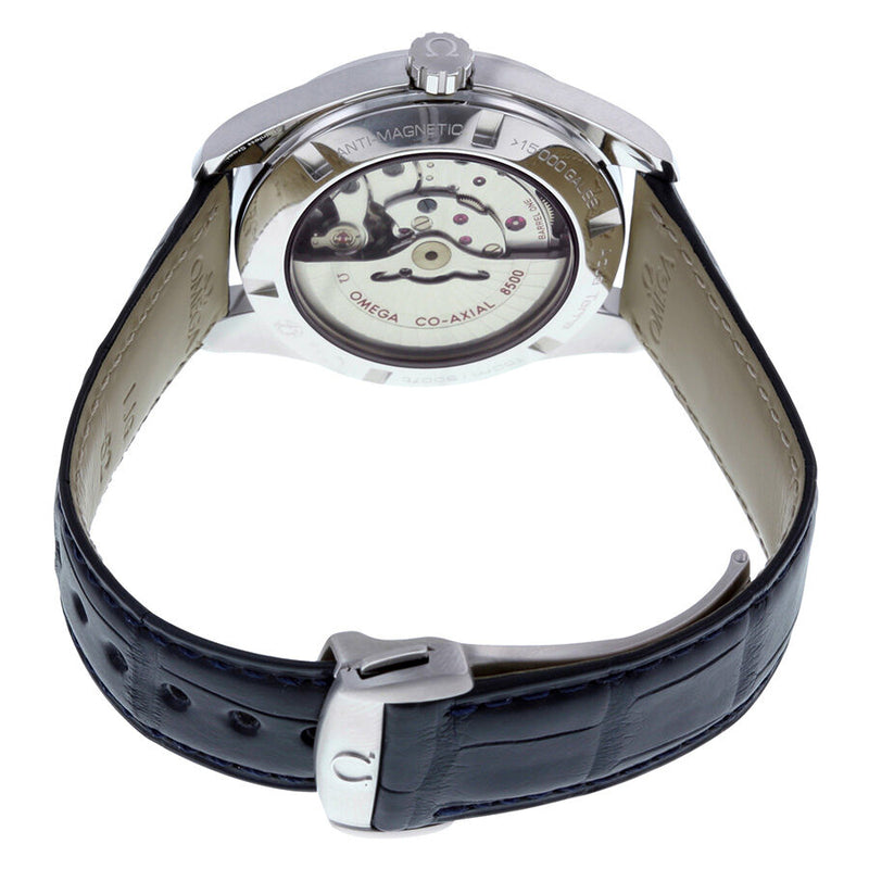 Omega Aqua Terra Blue Dial Blue Leather Men's Watch 23113422103001 #231.13.42.21.03.001 - Watches of America #3