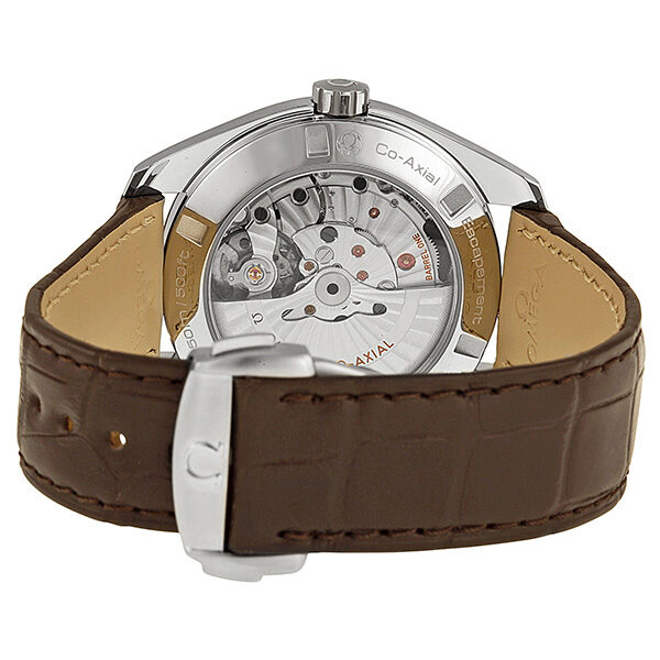 Omega Aqua Terra Co-Axial Teak-Grey Dial Brown Leather Men's Watch #23123422106001 - Watches of America #3