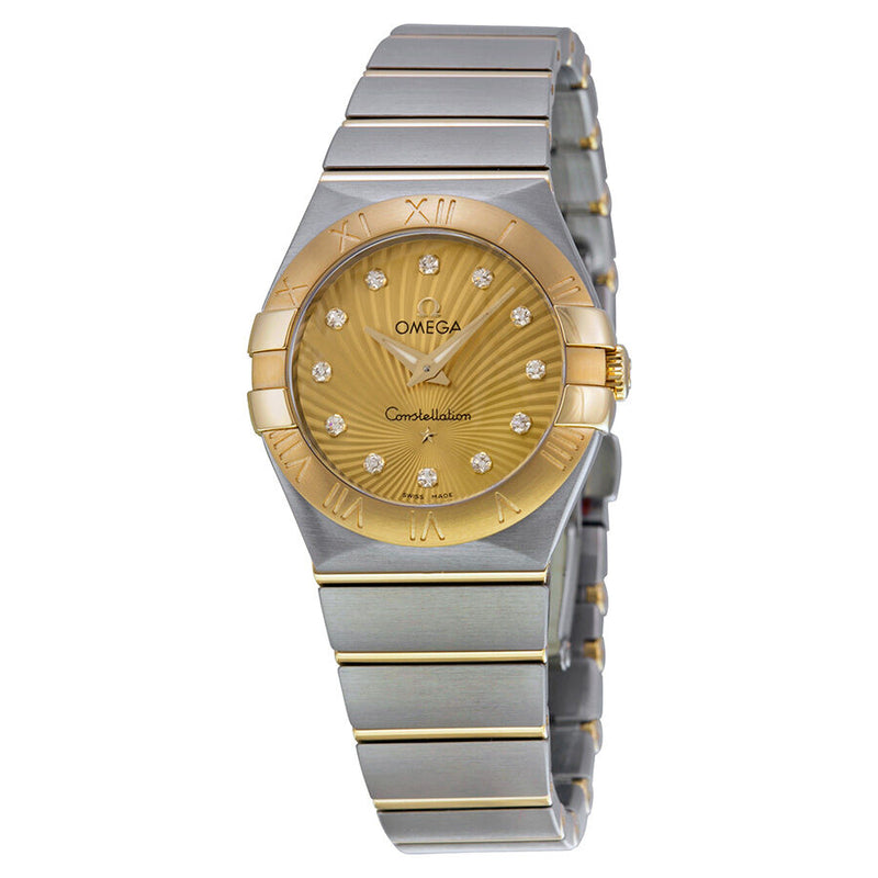 Omega Constellation 09 Champagne Dial Ladies Watch #123.20.27.60.58.001 - Watches of America