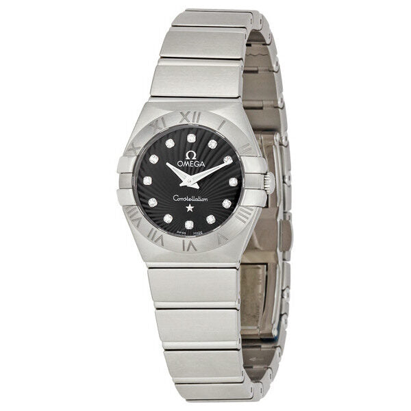 Omega Constellation 09 Black Dial Ladies Watch 12310246051001#123.10.24.60.51.001 - Watches of America